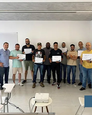 Turma formada no PCA Centro de Treinamento